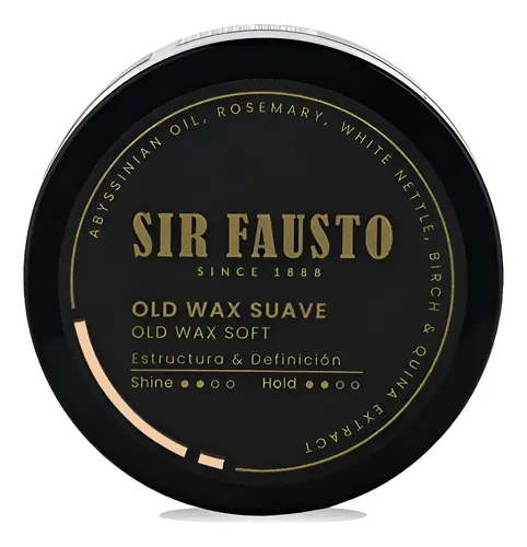 Sir Fausto Cera Old Wax Efecto Húmedo Suave Barberia X 100ml