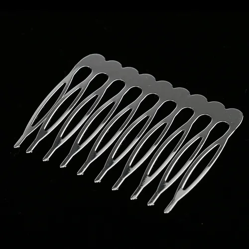 Peineta De Metal Para Bodas Y Novias, 10 Piezas Plateado