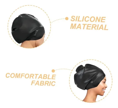 Gorro De Natación De Silicona Grande For Mujeres Y Adultos