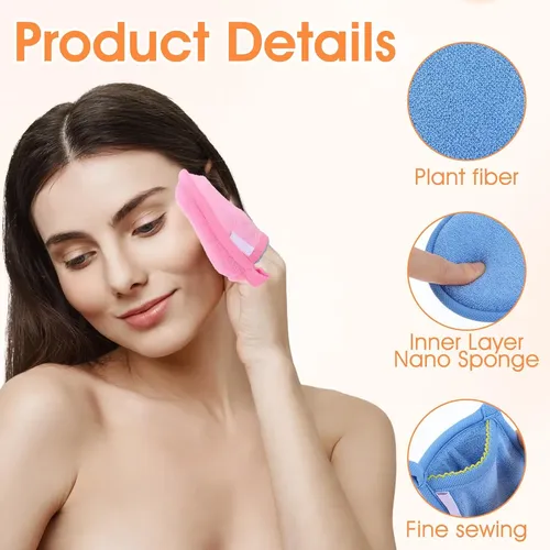 Manoplas Exfoliantes Faciales, Paquete De 4
