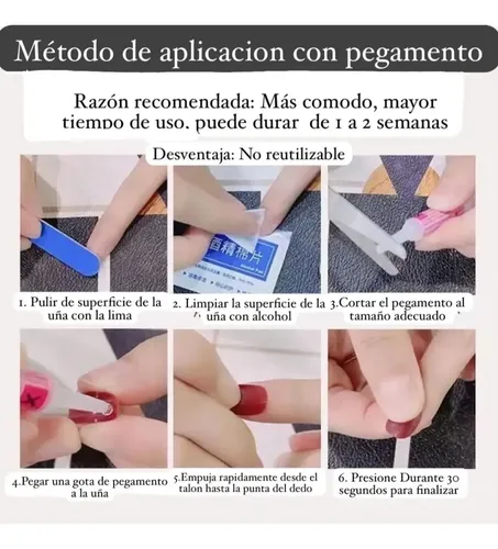 Uñas Postizas Press On Stiletto Negras Con Dije 3d