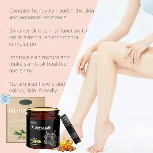 Crema Hidratante De Sebo De Res Para La Piel, Acné, Cuidado