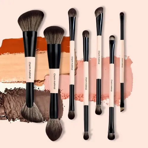 7piezas Brochas Para Maquillaje Profesional A