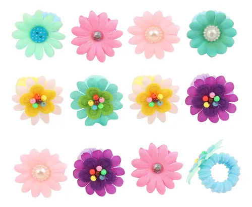 Cintas Elásticas Zifengcer Con Forma De Flor Para Niñas Pequ