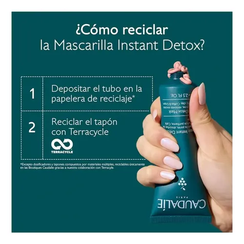 Mascarilla Desintoxicante Instantánea Caudalie, Máscara De A