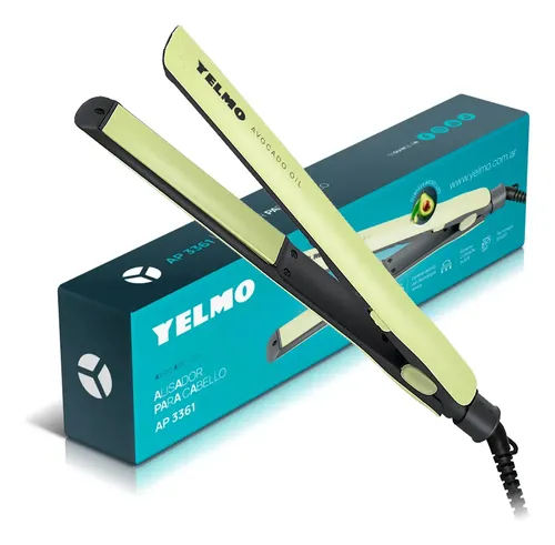 Planchita De Pelo Yelmo Ap-3361 Bivolt 230c Placas Flotantes Tecnología Avocado Oil