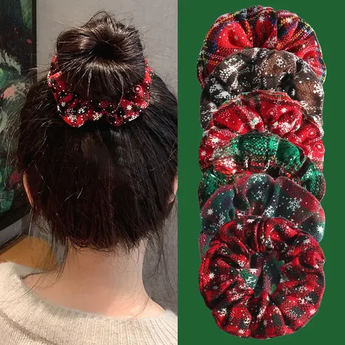 Scrunchie Navidad Accesorio Cabello Niños Y Adultos