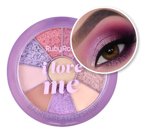 Mini Paleta De Sombras Tonos Nude Mate Satinado Ruby Rose