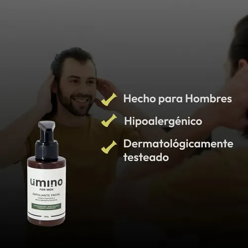 Exfoliante Limpieza Facial Hombres Piel Grasa Umino