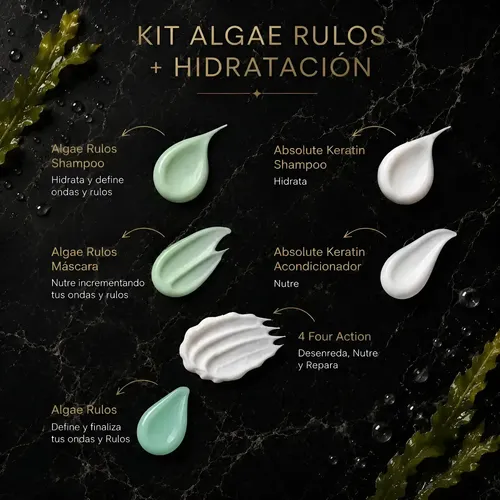 Acondicionador Hidra Hidrolized Absolute Keratin Cabellos Secos Y Dañados Keratina Hidrolizada AntiFrizz Sella Cutículas Activa el Color sin Parabenos Producto Profesional 500Mls LineUp