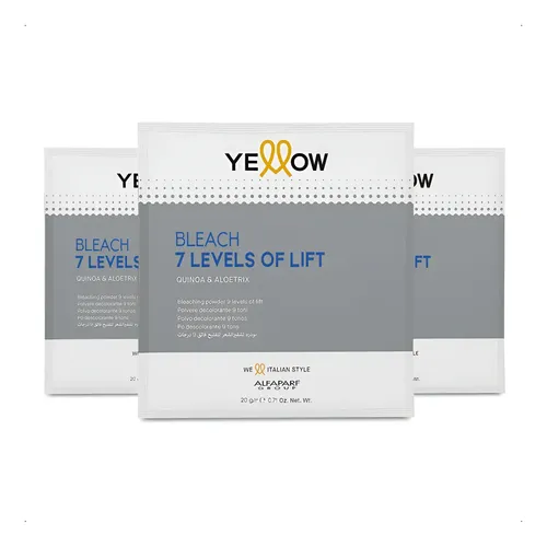 Yellow Kit Bleach Pouch Polvo Decolorante 7 Tonos 3u 20g