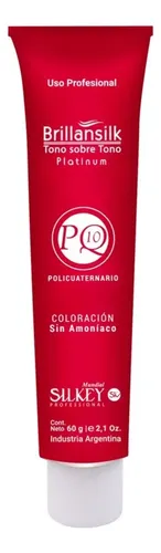 Tintura Silkey Brillansilk Platinum Tono Sobre Tono X 12 Uni