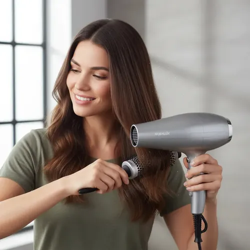 Secador De Pelo Vamalux Nano 4000 Profesional 2300W Iónico Gris