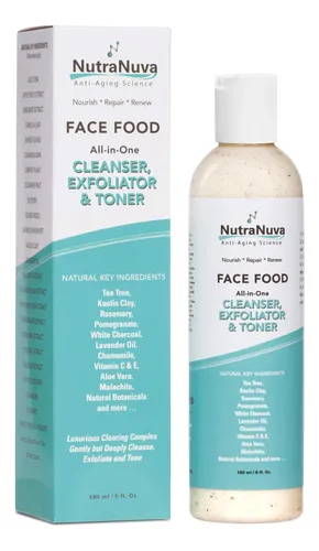 Alimento Facial Nutranuva, Limpiador, Exfoliante Y Tónico, T