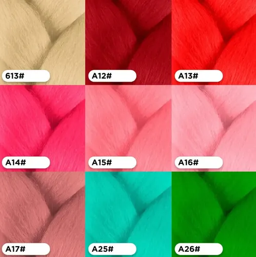 Extensiones Pelo Kanekalon Termico Jumbo Trenzas African A16