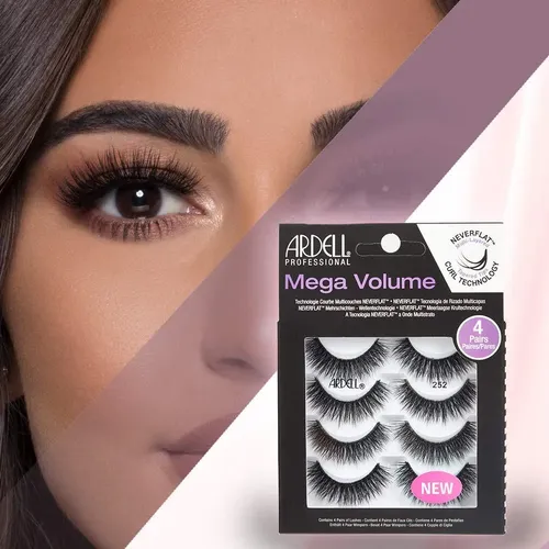 Pestañas Postizas Ardell Mega Volume 252, 4 Pares