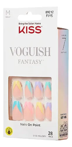 Uñas Postizas Bliss | Kiss Voguish Fantasy Glue-on Nails