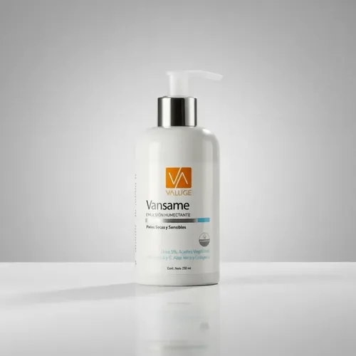 Vansame Emulsion Urea 5% Vitamina A Y E Humectante 250ml Fragancia Neutro