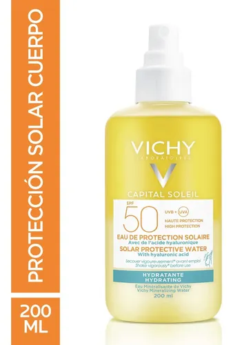 Agua Protectora Vichy Ideal Solei Hidratante Fps 50 200 Ml
