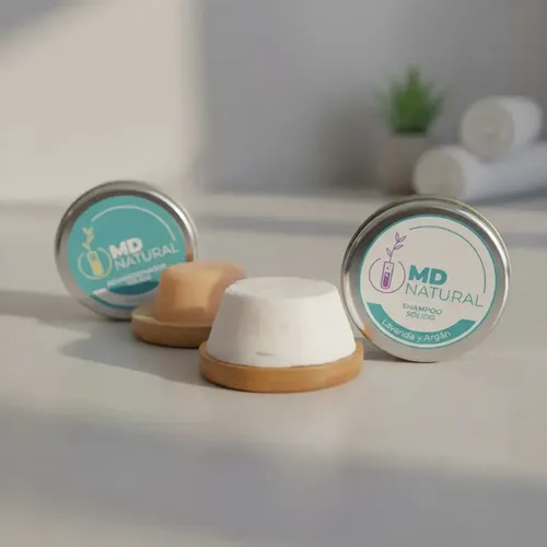 Kit De Viaje Shampoo Solido+acondicionador Solido Md Natural