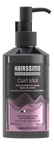 Hairssime Curl Idol Gel Rulos Cabello Fino Composer X 250g