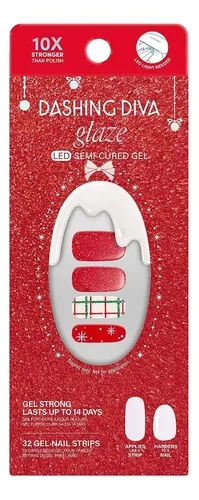 Conjunto Tiras Gel Uñas Dashing Diva Glaze Plaid About You