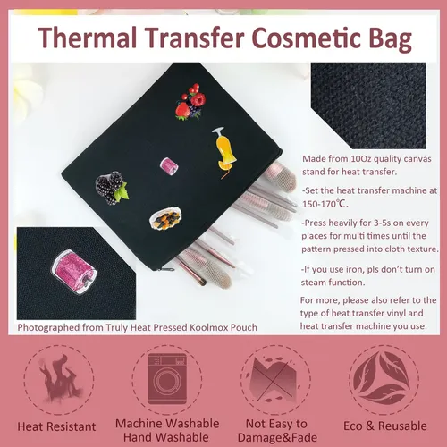 Bolsas De Maquillaje Koolmox 20 Bulk, Lisas, De Lona Negra,