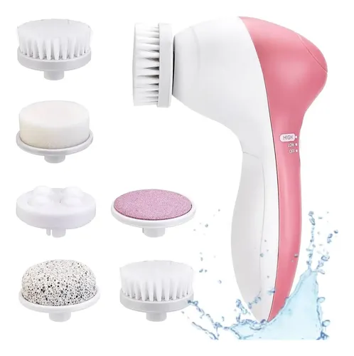 Cepillo Facial Limpador Exfoliador 5 En 1 Ergonómico