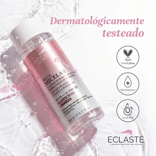 Agua Micelar Eclasté 200ml – Hidratacion Firmeza Elasticidad