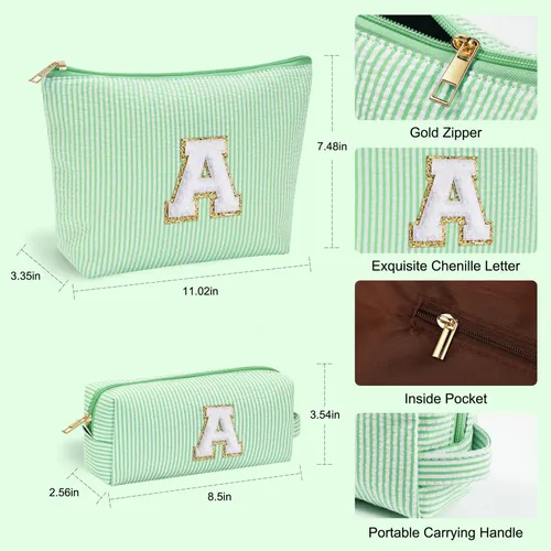Bolsa De Maquillaje Yoolife Initial Para Mujeres Y Niñas Ado