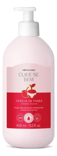 O Boticário Cuídate Bien Cereza De Fases Loción Corporal 400 mL