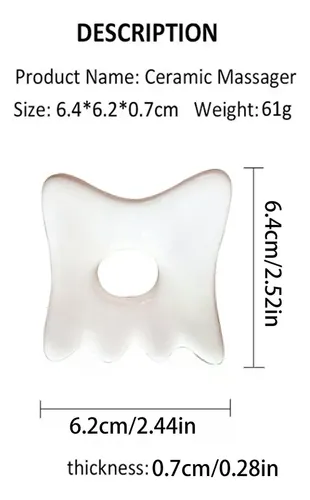 Tablero Gua Sha De Cerámica Para El Cuidado De La Piel
