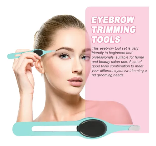 Kit De Depilación Facial Con Pinzas De Cejas De Gran Precisi