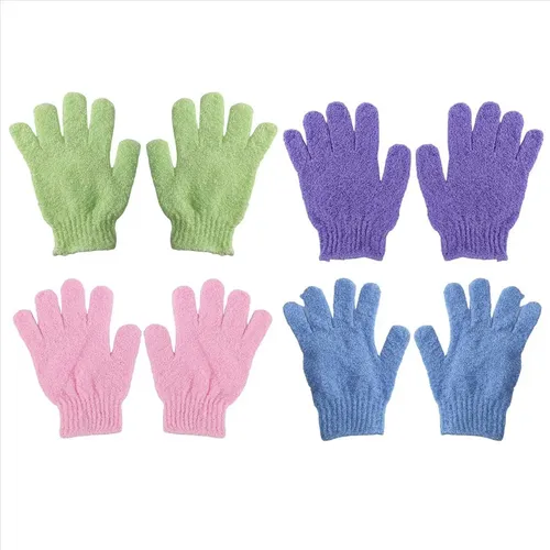 4 Pares De Guantes Para Ducha Y Baño Wash Skin Spa & Body Sc
