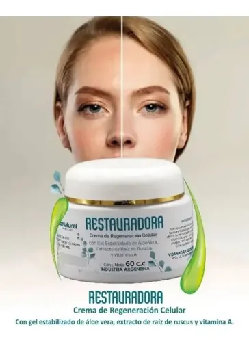 Crema Restauradora Regeneradora Aloe Ruscus Vida Natural