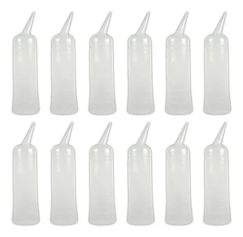 X12 Aplicador De Tintura Plastico 200ml Punta Oblicua W70 Tono Transparente
