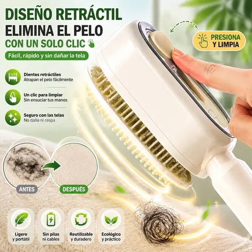 Cepillo Masajeador Para Cabello Con Spray, Peine