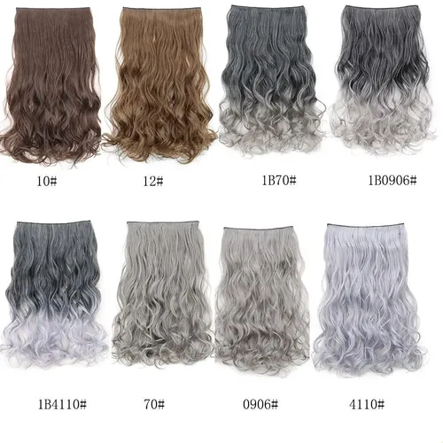 Peluca De Extensión De Cabello Rizado Ondulado Sin Costuras