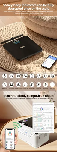 Báscula Inteligente Bluetooth Wi-fi Con 8 Electrodos