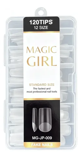 Tips Uñas Postizas Cuadrado Mate 120 Tips X2 Cajas