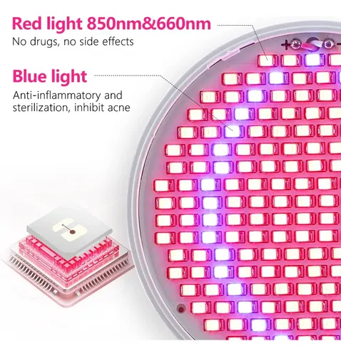 Terapia Antienvejecimiento Eplug, Rojo Claro, Azul, N Led, 6