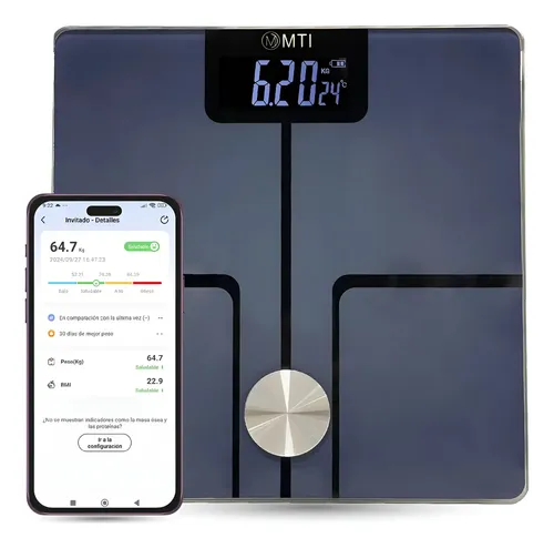 Balanza Digital Baño Inteligente Bluetooth Personal Corporal