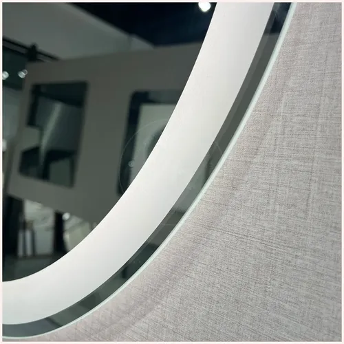 Espejo Circular Smart Led 60cm Touch Luz Fria Colgar Baño
