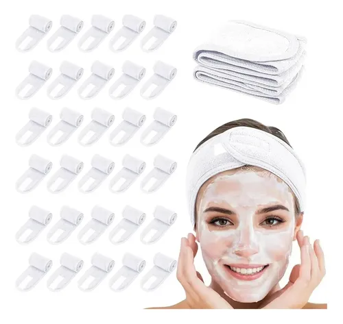 30 Bandas De Cabeza Spa Jacyuig Ajustables Para Cuidado