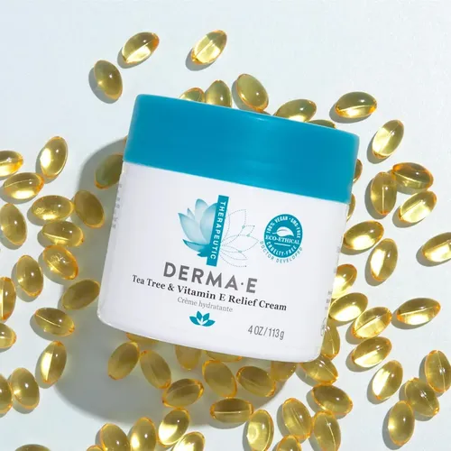 Crema Derma E Con Vitamina E De Árbol De Té, 4 Onzas