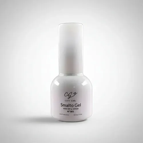 City Girl 10ml Soak-off Colores Gel Uv Led X1 Un. Color Elec Blanco