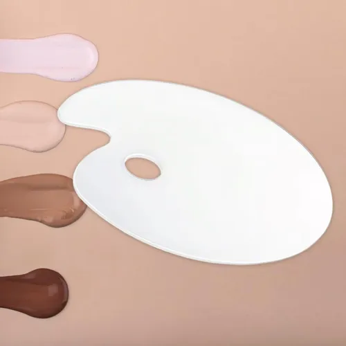 Paleta De Mezcla De Maquillaje, Paleta De Mano, 15cm