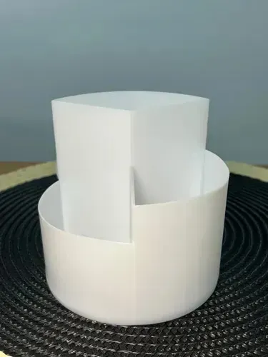Organizador Porta Cosmético Maquillaje 3 Divisiones Blanco