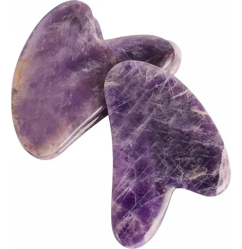 Herramienta Gua Sha Amatista – Piedra Natural
