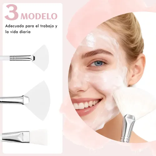 15 Piezas Brochas Abanico Para Mascarillas Y Limpiadores